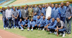 Participants of the MA referee course which began yesterday at Amahoro stadium. The New Times / B. Mugabe