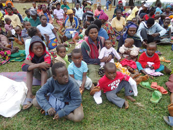 Some of the returnees who came back recently from the DRC