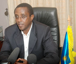  Senate Presdient Vincent Biruta is in Malawi for the CPA meet. The New Times /File