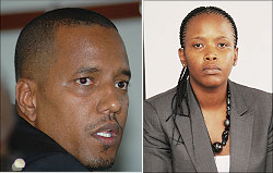 L-R:The CEO of DN International Nathan Lloyd; The RDB Chief Operating Officer Claire Akamanzi The New Times / File.