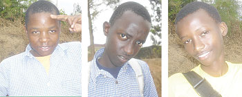 L-R: Eric Niyigena;Wilson Bayingana; Mupenzi Mutabazi 