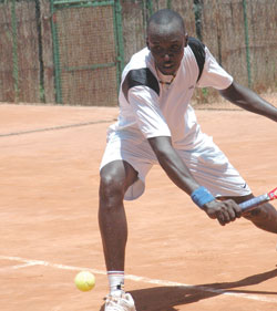 Jean Claude Gasigwa in action during a past tournament.The New Times / File