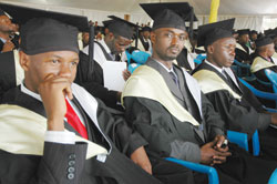  The National University of Rwanda graduands during a past event; UNR presently has more than 20 Masters programs. The New Times /File Photo