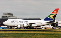 A south african airways plane. Net photo