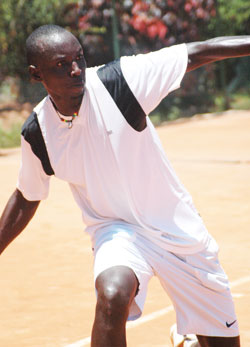Gasigwa had an easy win over homeboy in straight sets John Njau 6-1 6-2. The New Times/File.