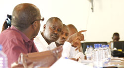 Various stakeholders discuss media guidelines in preparation for the forthcoming senatorial elections. The New Times /Timothy Kisambira.
