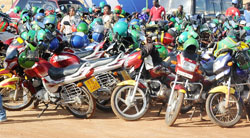 Over 1,000 motorcycles have been impounded this month in an operation mounted by police after a reported increase in the number of accidents involving them. The New Times /File.