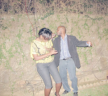 The party was awesome! And at one point, an excited guest joined the MC for a little teasing.