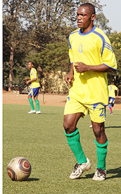 DR Congo based striker Labama Bokota is expected to join Amvubi training camp today ahead of Saturday's 2012 CAN qualifier against Ivory Coast. The New Times / File photo