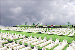 An artistic impression of the new cementry under contruction in Rusosoro. The New Times Courtsey.