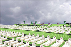 An artistic impression of the new cementry under contruction in Rusosoro. The New Times Courtsey.