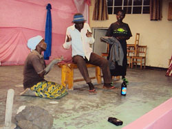Dramatists demostrate the state of livelihood of formerly marginalised groups in Rwanda. New Times /Daniel Sabiiti