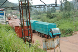 The Kigali-Gatuna road where most of the country's imports pass through will be refurbished soon. The New Times /File.
