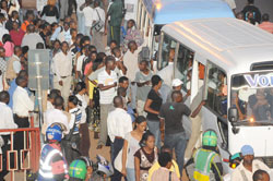 The addition of new buses in Kigali city would reduce the influx of passengers during rush hours. The New Times /File.