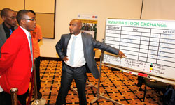 Stockbrokers at the RSE. Investors have expressed a high appetite for shares of domestic companies The New Times /T. Kisambira