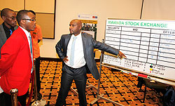 Stockbrokers at the RSE. Investors have expressed high appetite for shares of domestic companies. The New Times/ T. Kisambira