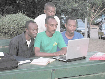 A group of students intent on learning to pass their examinations.
