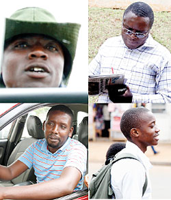 L-R: Idrissa Nshaganyeintwari;Laurent Rugerinyange ;Gabriel Ndahayo;Felix Sano