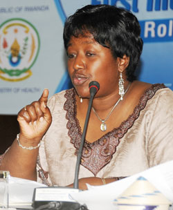  Health Minister Agnes Binagwaho has challenged Gicumbi residents on innovativeness