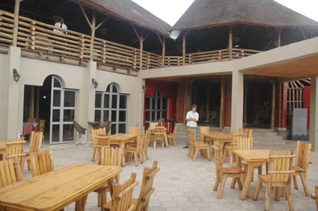 A front view of Mama Africa restaurant which also belongs to Cobra.  The New Times / File.
