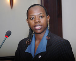 Vice Governor of the National Bank of Rwanda Monique Nsanzabaganwa.The New Times /File