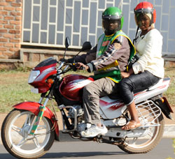 RURA has warned taxi-moto operators against hiking fares. The New Times /File.