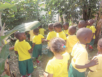 Children in the School garden