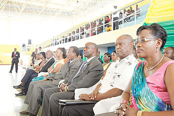 A cross section of Senate candidates at the launch of campaigns in Kigali. The New Times / T. Kisambira.