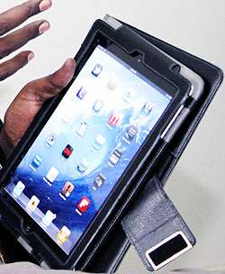 The iPad will reduce paperwork in government institutions if introduced. The New Times /Timothy Kisambira.