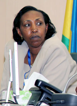  EALA member Patricia Hajabakiga moved the motion to celebrate the democracy day.