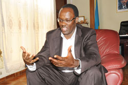 Kigali City Mayor Fidele Ndayisaba.The New Times /File