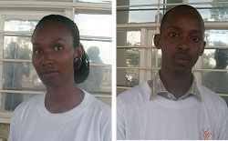 L-R: Vanessa Mutamba;Emmanuel Rebero 