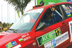 Fitidis finished 5th in last year's KCB Mountain Gorilla Rally. The New Times / File