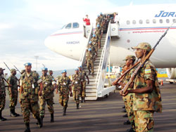RDF Soldiers return from a peace keeping mission. RDF will soon embark on documention of peacekeeping experiences within its ranks. The New Times /File.