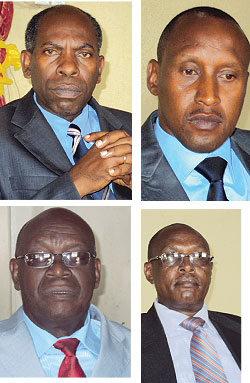L-R:Franu00e7ois Xavier Mpayimana;Jean Fidu00e9le Uwayezu;Fidu00e9le Uwizeye;Jean Franu00e7ois Munyakayanza
