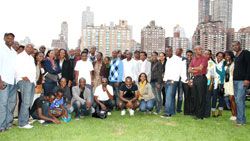 Rwandans in New York, New Jersey and Connecticut pose for a photo during a social gathering in New York City. The New Times  / Courtesy.