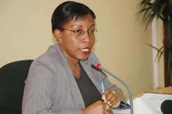 RIP;The late Minister of State in charge of Social Affairs, Christine Nyatanyi