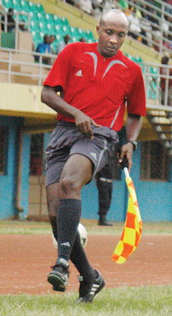 Rwandau2019s legendary assistant referee Cu00e9lestin Ntagungira a.k.a Abega is running for the Ferwafa presidency. The New Times/File.