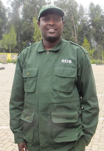 Louis Rugerinyange, Chief Warden at Nyungwe National Park. The New Times / Doreen Umutesi