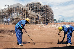 One Dollar campaign complex that is under construction. Benefactors have been called to honour pledges The New Times John Mbanda.