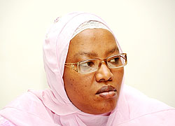 Vice president of the National Electoral Commission Fatou Harelimana is among the nominees for to represent the parties forum in the Senate.