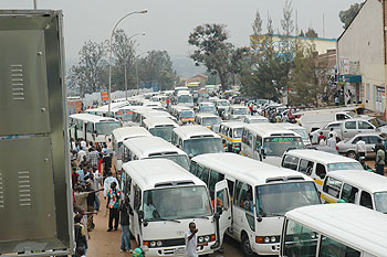 Relocation of commuter taxis to Muhima eased traffic jam in city centre. The New Times / File photo 