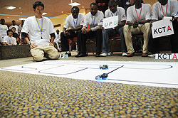  JICA instructors facilitate students in a past sicence exhibition. Musanze Sciences School has been a key beneficiary in sciences  The New Times File photo