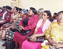 A cross section of teachers during celebrations to mark the Teachers' Day in Muhanga District on Wednesday. The New Times Daniel Sabiiti