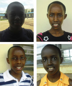 L-R:Richard Karasira;Anita Umuratwa;James Musana;Davina Usanase