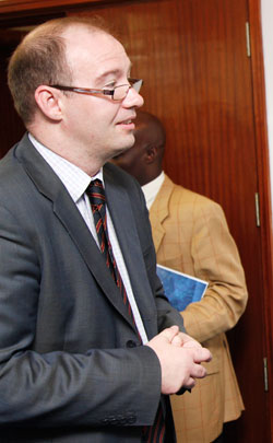 The British High Commissioner Ben Llewellyn-Jones . The New Times / File.