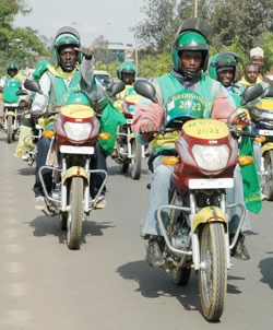 Motorcycle operators are free to operate beyond 10p.m despite the existence of a restricting bylaw.The New Times / File