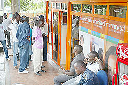 One of Rwandatelu2019s outlets. The company is the subject of takeover by another player (File photo).