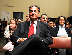 Spanish Ambassador to Rwanda Juan Manuel Gonzalez during the Flamenco festival held at Ishyo Arts Centre on Friday.. The New Times /Timothy Kisambira