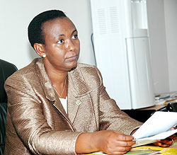  Gender and Family Promotion Minister , Aloisea Inyumba